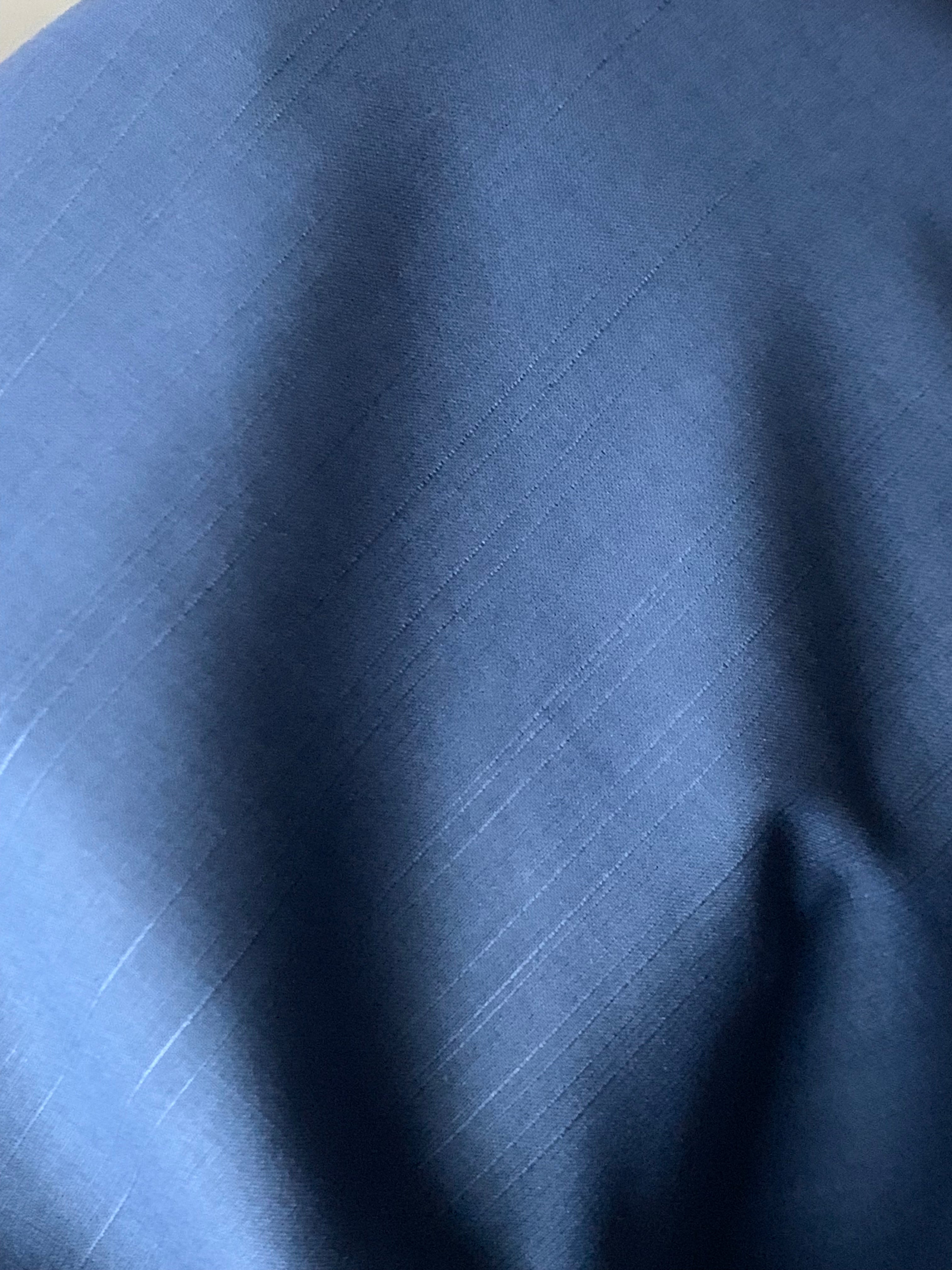 Persian blue slub design wash n wear by awenzia