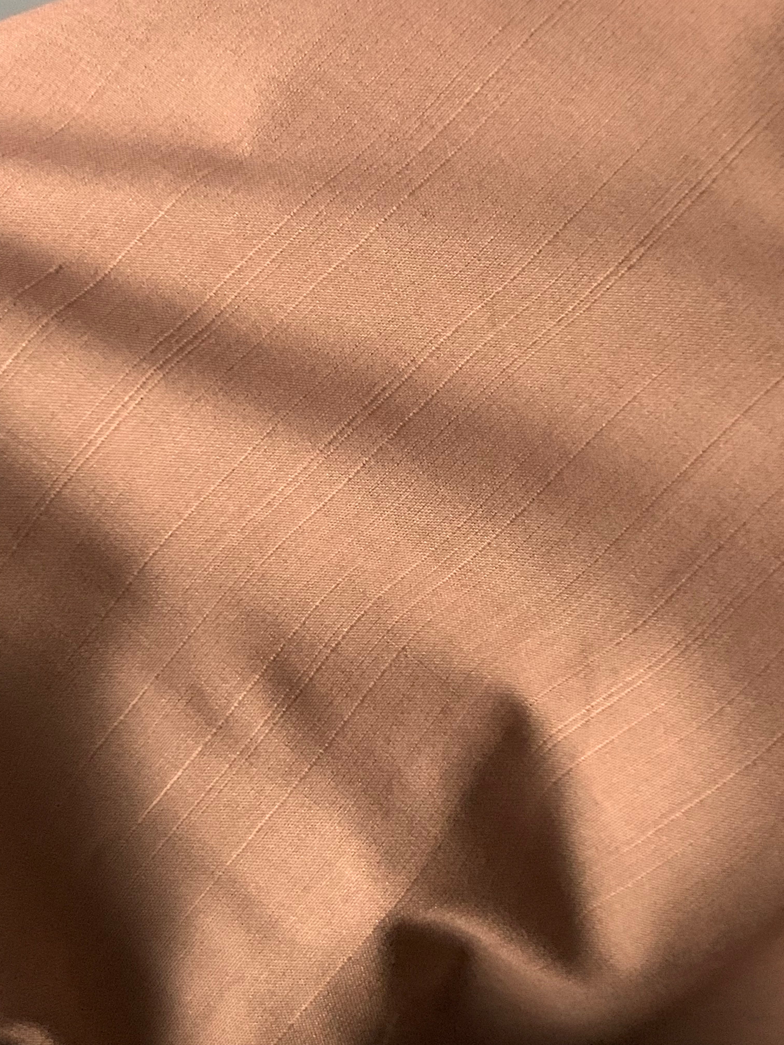 Brown wash and wear slub design by awenzia