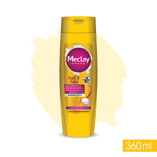 Meclay London Shampoo Soft & Silky 360ml - Ultra-Soft, Silky Hair
